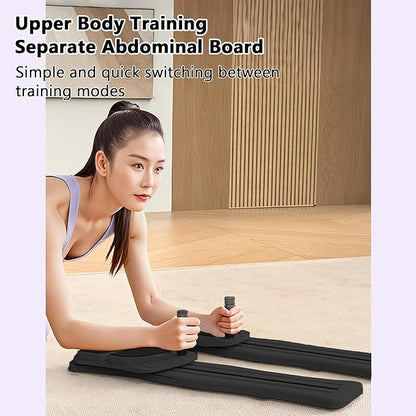 , Multifunctional Core Training Kit with 15 Workout Modes, Dual Person Use, Foldable Portable Design for Home Gym Fitness