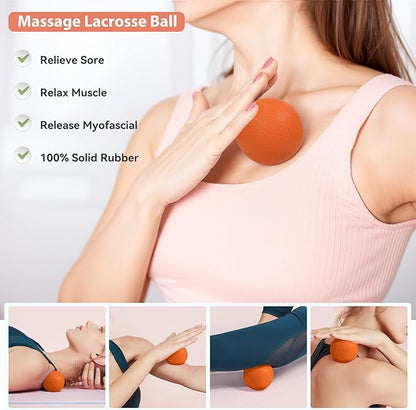 HASHMUST Pilates Ring Kit 12 PCS for Women, Home Workout Equipment with Magic Circle, Mini Exercise Ball, Resistance Bands, Massage Lacrosse, Yoga Strap, Full-Body Fitness Set for Toning & Gift