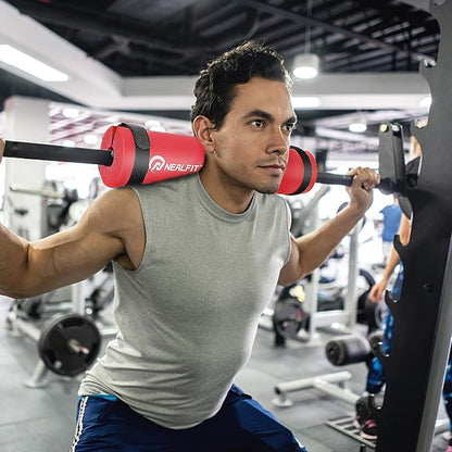 Barbell Pad Squat Pad for Squats—Squat Bar Pad—Great for Weightlifting,Lunges and Hip Thrusts—Foam Sponge Pad—Fit Standard and Olympic Bars Perfectly