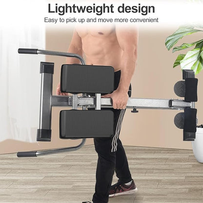 Ab Workout Equipment,Abdominal Roller,Core & Abdominal Trainers AB Workout Machine,Foldable Sit Up Bench,for Home Gym, Strength Training Exercise Equipment for Body Shaping, Foldable Waist (Black Plus)