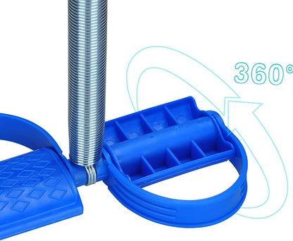 Elastic Sit Up Pull Rope Pedal Resistance Band Powerful Spring Drawstring Tummy Trimmer Equipment Portable Home Gym with Elastic Bodybuilding Fitness Slimming Training Exercise Bands
