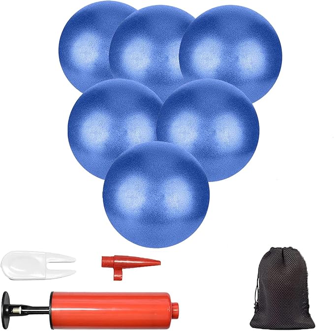 Mini Yoga Balls 9 Inch Exercise Pilates Therapy Balance Micropore Ball Barre Equipment for Home Stability Training Physical Core Training