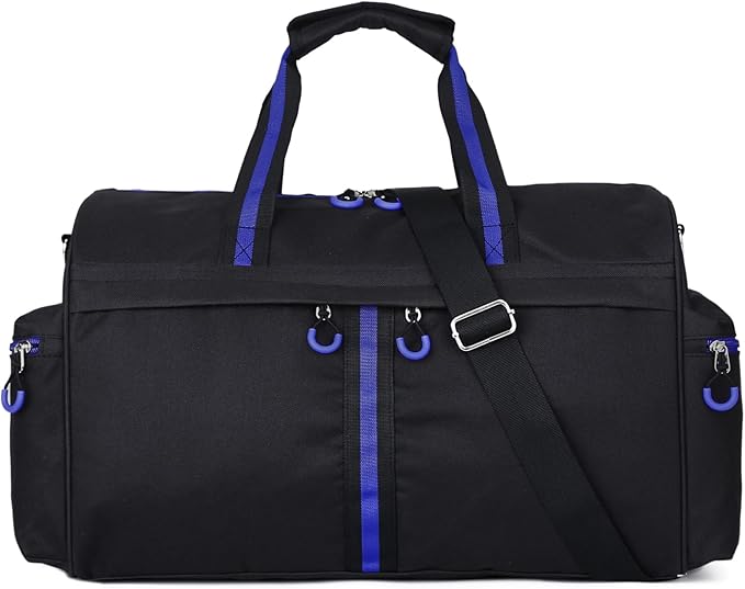Gym Bag for Women and Men 35L Small Travel Bag for Sports, Gyms and Weekend Getaway with Wet Clothes Compartments Mini Heavy Duty Duffel Bag