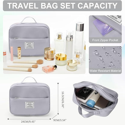 Gym Bag for Women with Shoes Compartment,Small Duffel Bag Sport bag with Toiletry Bag Overnight Travel Tote Bags Weekender Carry on Bag Personal Item Bags for Airlines Grey