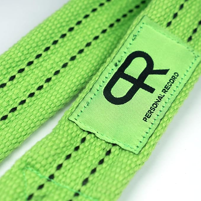 PR Lifting Straps for Weightlifting – Heavy Duty Deadlift Straps with Extra Thick Material for Grip & Wrist Support – Gym Wrist Straps for Powerlifting, Bodybuilding, Strength Training Personal Record