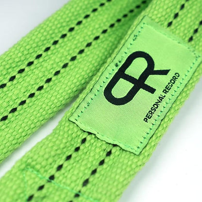 PR Lifting Straps for Weightlifting – Heavy Duty Deadlift Straps with Extra Thick Material for Grip & Wrist Support – Gym Wrist Straps for Powerlifting, Bodybuilding, Strength Training Personal Record