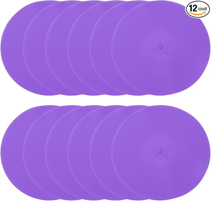 PATIKIL Spot Markers Non-Slip Floor Dots Agility Markers Flat Field Cones Poly Dots