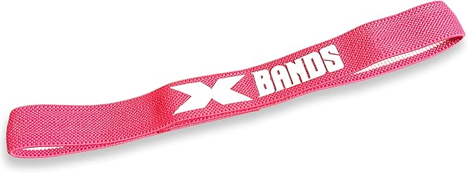 The X Bands Exercise Resistance Bands - Non-Slip Extra Thick Fabric Hip Loop Booty Bands - 20, 30, 40, 50 lb - Fitness Workout for Legs, Butt Training, Stretching, Yoga