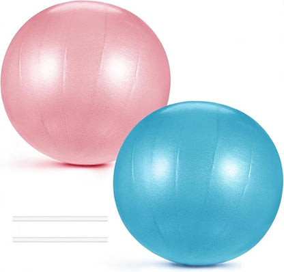 Grevosea Pilates Ball 9 Inch, 2 Pack Small Exercise Balls Workout Ball for Yoga Core Training Physical Therapy Stability Barre Stretchin