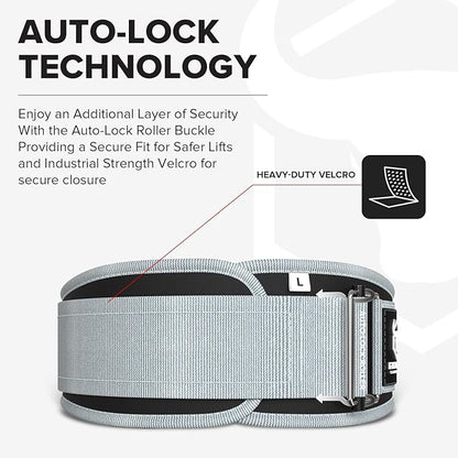 Weight Lifting Belt for Men and Women - Great for Squats, Deadlift, Lunge, Exercises and Training - Best for Olympic, Cross-Training and Bodybuilding Workout