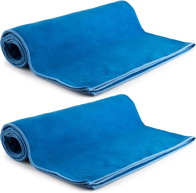 Suede Microfiber Gym Sport Towel, 2 Pack
