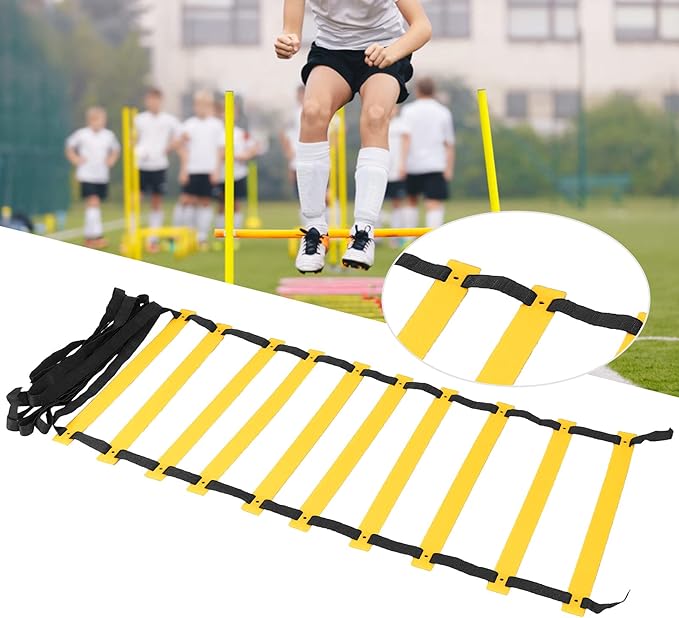 Agility Ladder, Training Ladders, Speed Ladder Stairs, Footwork Ladder for Soccer, Polypropylene Training Agility Ladder, Fitness Accessory Polypropylene