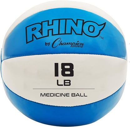 Champion Sports Leather Medicine Balls – Durable Weighted Balls for Strength, Core & Conditioning Training