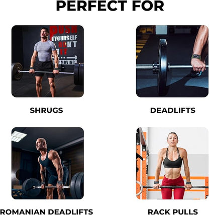 Lifting Straps for Weightlifting, Bodybuilding, Powerlifting, Strength Training, & Deadlifts - Padded Neoprene 21 inch Cotton Lifting Wrist Straps, Gym Wrist Straps for Weight Lifting