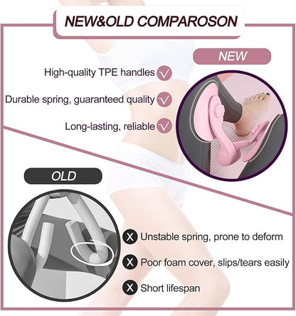 Pelvic Floor Exercise Devices, Inner Thigh Kegel Exerciser, Kegel Trainer for Postpartum Rehabilitation, Exerciser of Thigh at Home, Hip Under Desk Exercise Men Women with Band