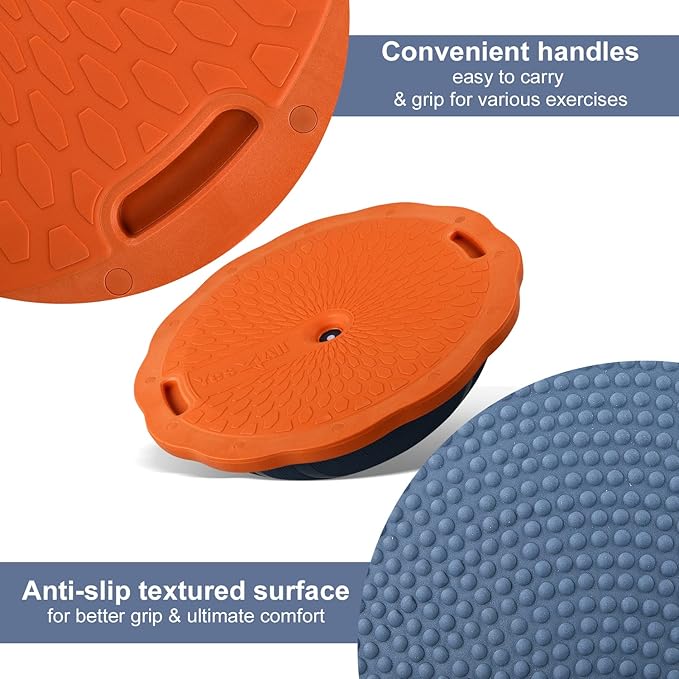 Yes4All Combo Half Ball Balance Trainer Balance, Massager Roller for Yoga, Pilates, Stretches