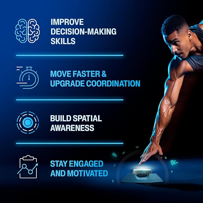 BlazePod Reaction Training Kit Smart Pods for Speed, Agility & Cognitive Drills - Pro-Level Training for Athletes, Trainers, Therapists & Coaches - App Access Included