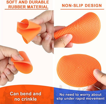 Poly Spots 4" or 9" Flat Cones Spot Markers for Gym/PE Training, Dance, 12/18/24 Pcs Non-Slip Rubber Floor Dots Flat Disc Markers for Soccer Basketball Sports Agility Drills, Classroom Activities