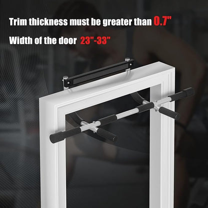 Pull Up Bar for Doorway, Portable Pull-up Bar for Strength Training, Body Fitness Workout Bar With Thickened Steel, Indoor Chin-Up Bar&Upper Body Workout Bar Fitness Trainer for Home and Gym