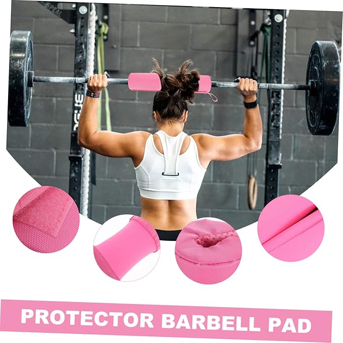 KESYOO Barbell Shoulder Pad Comfortable Squat Cushion for Neck Shoulder Easy to Install Fitness Accessory for Squats Lunges and Hip Thrusts Option Random Style