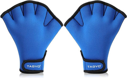 TAGVO Aquatic Gloves for Helping Upper Body Resistance, Webbed Swim Gloves Well Stitching, No Fading, Sizes for Men Women Adult Children Aquatic Fitness Water Resistance Training