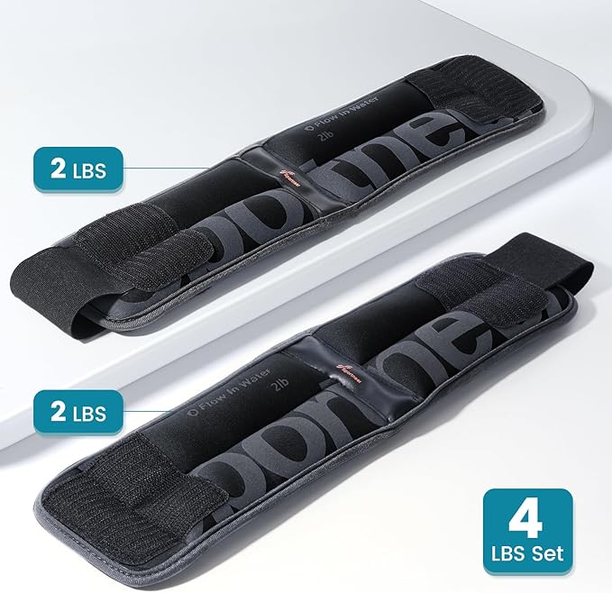 Sportneer Ankle Weights for Men Women Strength Training, 4/10 lbs Pair Leg Weights Set Comfortable and Soft Perfect for Dancing Running Walking Fitness Workout