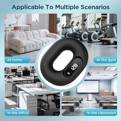 Smart Grip trainer, Supports Multiple Game Interaction and HID Mode Video Browsing,Grip Strength Trainer for fitness, Stress relief and Rehabilitation Training, Resistance 50 Pounds Hand Trainer Black