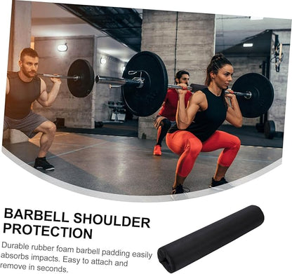 Happyyami Sponge Barbell Pad Weightlifting Neck Protector Non Slip Shoulder Cushion for Squats Hip Thrusts Lightweight Comfortable Gym Training Support