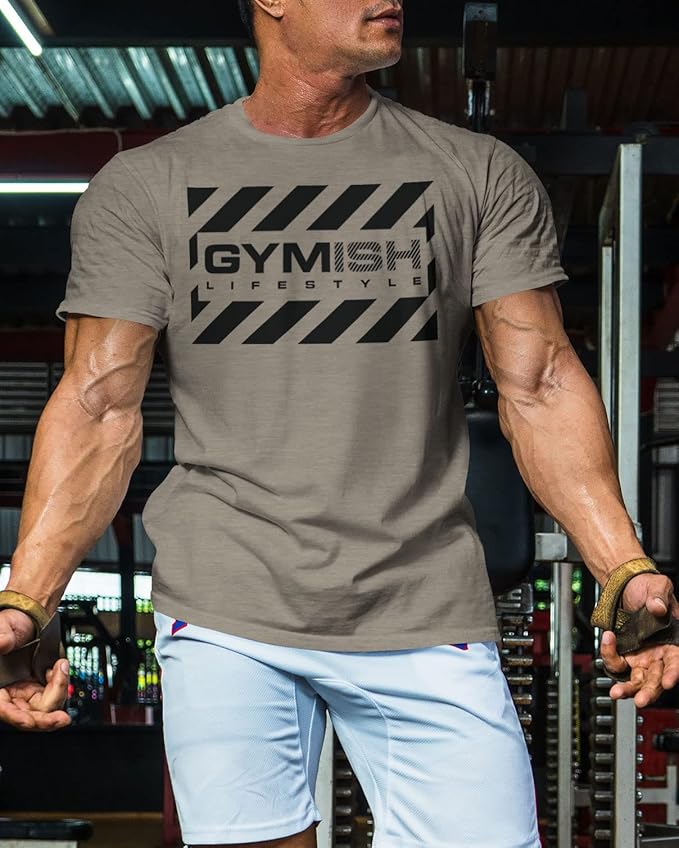 Gymish American Flag Graphic Fitness Tank, Sleeveless Bodybuilding Athletic Tank Top