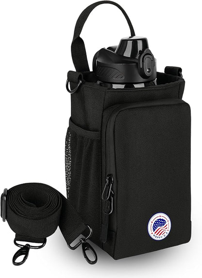 Magnetic Gym Bag and Bottle Bag, Magnatic Sport Bag For Men and Women Sling Gym Baag Travel Work with Water Bottle Holder, Phone Pockets Magnetic Attachment, Water Bottl Carrier Holder
