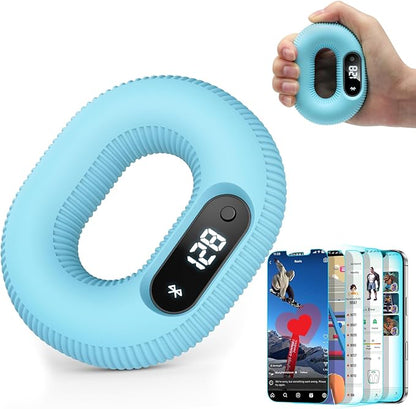 Smart Grip Trainer, Supports Multiple Game Interaction and HID Mode Video Browsing,Hand Gripper for Fitness, Stress Relief and Rehabilitation Training, Hand Exerciser