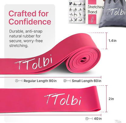 Premium Stretch Bands for Dancers – Improve Stretching & Flexibility with Ballet Stretching Band, Perfect Dance Equipment for Splits & Strength – Ideal Gifts for Dancers & Ballet Training