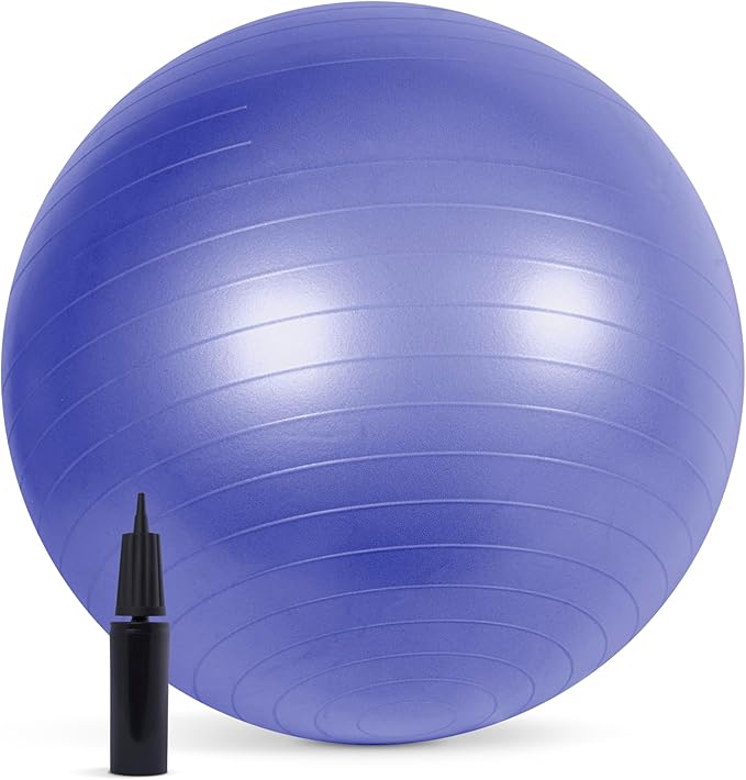 Cap Barbell Fitness Stability Exercise Ball, 65cm | Multiple Colors