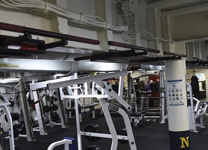 Firstlaw Fitness - 600 LBS Weight Limit - I-Beam Pull Up Bar - Long Bar with Bent Ends - Durable Rubber Grips - RED Label - Made in the USA!