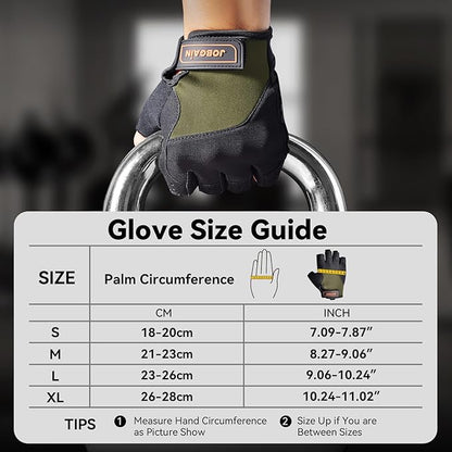 Workout Gloves for Women and Men, Breathable Weight Lifting Gloves, Grip & Shock Absorption, Full Palm Protection, for Gym Exercise, Fitness, Training & Cycling