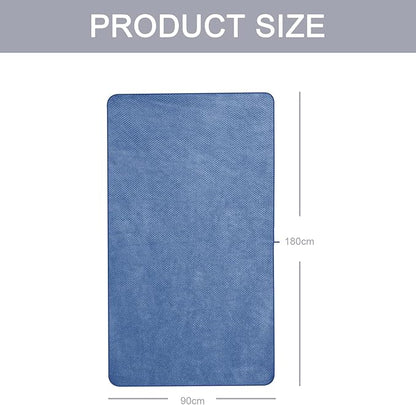 2 Pack Bath Towel Set 35" x 70", Extra Large Waffle Bath Towel Set, Microfiber Super Soft Highly Absorbent, Sturdy Quick Drying Towels for Bathroom, Gym, Sports, Yoga (2PCS Light Blue)