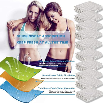Peicees 10 Pack Microfiber Cooling Towels for Neck Sports Gym Workout Cooling Towel, 40x12 Inches Fast Drying Super Absorbent Compact Lightweight for Climbing Camping Travel Beach