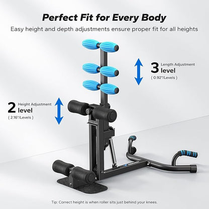 MERACH Deep Squat Machine for Women, Adjustable Glutes Trainer Machine, Core & Leg Exercise, Push Up Board Workout Equipment at Home Gym