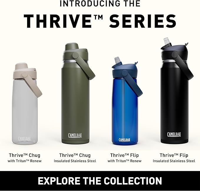 CamelBak Thrive Chug Tritan Renew Water Bottle Clear, 50oz