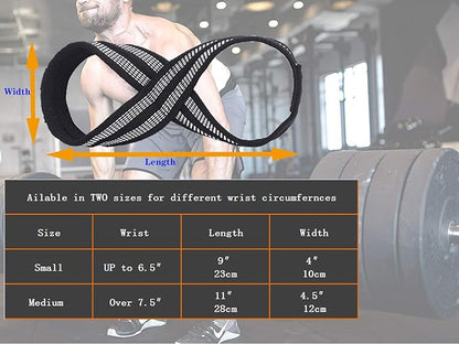 MOOCY Figure 8 Lifting Straps for Deadlift,Weightlifting,Strongman,& Cross Training Strong Weightlifting Wrist Wraps