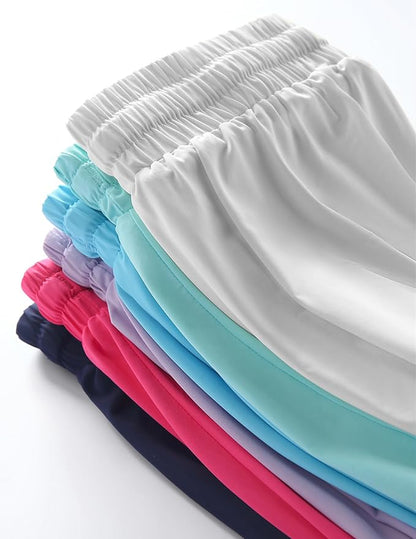 3 Pack Girls Flowy Shorts with Spandex Liner 2-in-1 Youth Butterfly Skirts for Fitness, Running, Sports