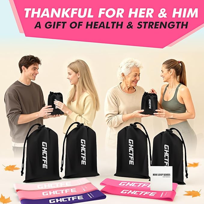 50PCS Resistance Bands Bulk Pack for Gym Studios, Trainers & Schools, 10 Mini Bands Sets, 5 Levels Color-Coded Durable Loop Exercise Bands for Pilates, Yoga, Rehab, Gift for Team Fitness