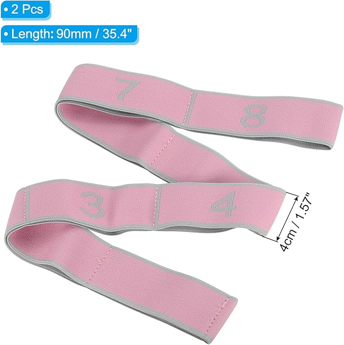 PATIKIL Exercise Bands, Yoga Stretching Strap Latin Elastic Bands for Physical Dance Stretch Pilates Resistance Bands