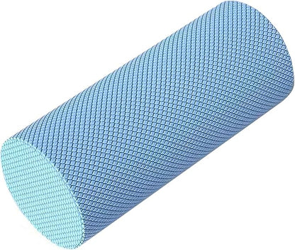 12 Inch EVA Soft Dot Foam Roller for Muscle Therapy, Yoga and Balance Exercises, High-Density Massage Roller, Foam Roller for Back, Legs for Home, Gym and Travel (Blue#L)