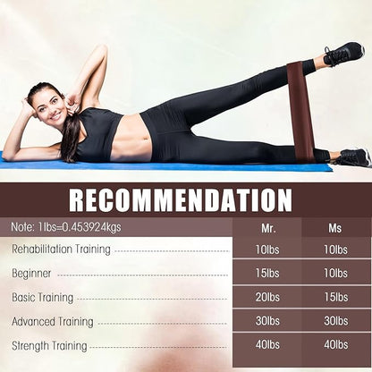 DEEKIN 30 Pcs Resistance Bands Bulk Resistance Loop Elastic Exercise Bands Exercise Equipment for Women Men Home Pilates, Fitness, Gym, Yoga