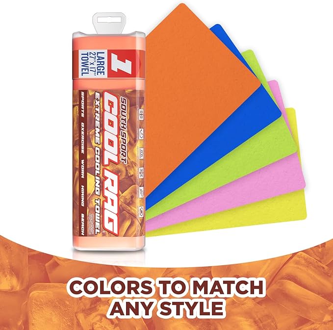 Cool RAG Extreme Cooling Towel for Heat Relief - PVA Cooling Towel for Workout, Gym, Running and for Other Outdoor Sports - Cooling Rag for Neck - Cool Towel for Quick Cooling