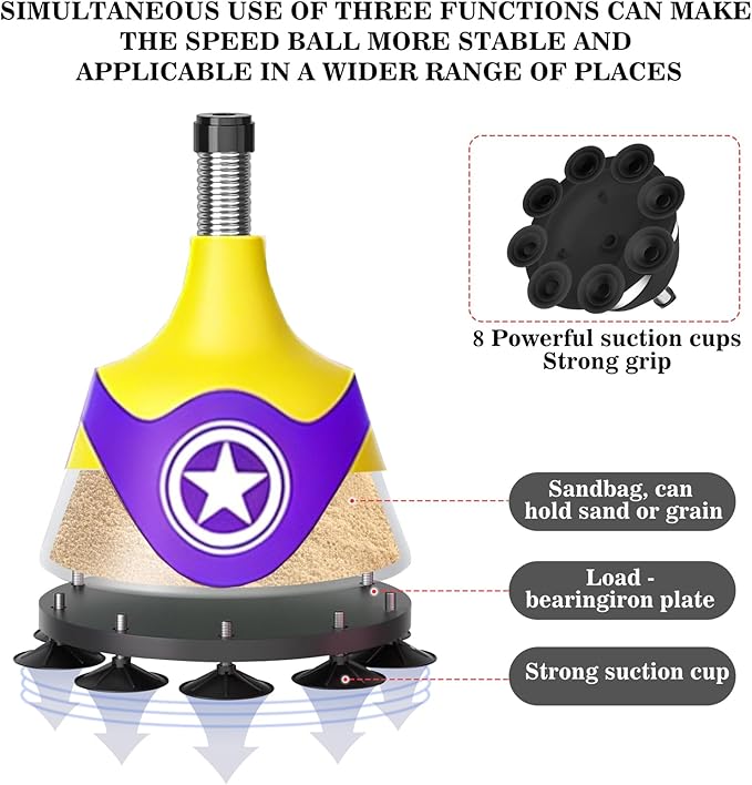 Boxing Bag with Stand for Teens & Adults -for Training Boxing Equipment Stress Relief and Fitness Set with Punching Bag & Gloves，Home Gym Equipment