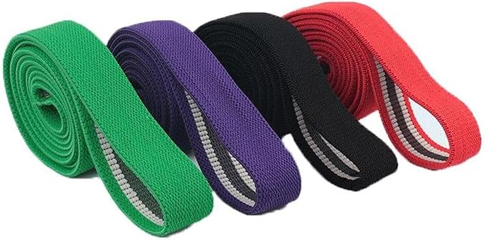 Resistance Bands for Working Out, Fabric Exercise Bands Set of 3, Long Elastic Bands for Exercise with Workout Guide and Carry Bag, Fitness Bands for Strength Training, Yoga, Pilates, Home Workout