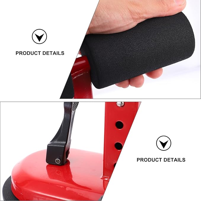 HANABASS Adjustable Sit-up Assist Device Suction Cups Portable Abdominal Fitness Equipment for Home Workout Height Adjustable Sit-up Bar for Core Strength Training