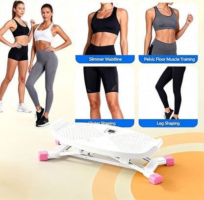 Stridon Balance Board for Adults - 3-in-1 Stepper with Resistance Bands & Portable Wobble Board Featuring LCD Monitor, 300 lbs Capacity Ski Balance Trainer for Full Body Workout at Home Gym